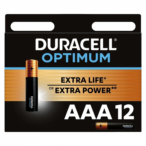 Элемент питания LR3/286 Duracell Optimum AAA в упаковке 12шт (цена за 1шт.)