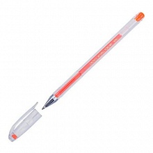 Ручка гелевая 0,7мм оранжевый стержень CROWN, HJR-500H