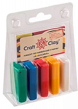 Глина  20гр 5цв., Craft&Clay Классика, полимерная, CCL01 