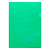 Папка-угол А4 пластик 180мкм с карманом для визиток зеленый Hatber, AGкм4_00104