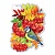 Плакат А3 Ягоды красной рябины с синичкой Праздник, 0801143 