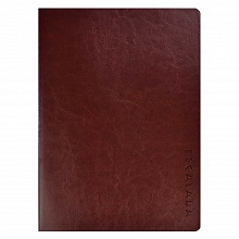 Ежедневник недатированный А4 160л коричневый кожзам Сариф Escalada Феникс, 61159