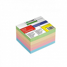 Блок для записи  6х5х4см цветной склейка СТАММ Премиум, БЗ22