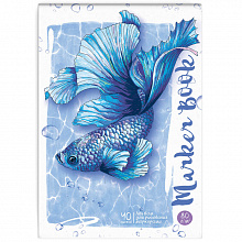 Альбом для рисования маркерами А5  40л 80г/м2 Голубая рыбка Феникс 53076