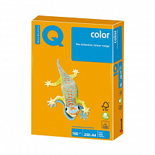 Бумага для офисной техники цветная А4 160г/м2 250л старое золото класс А IQ Color, AG10