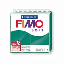 Пластика запекаемая  57г изумруд Staedtler Fimo Soft, 8020-56