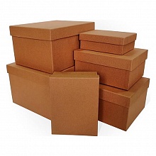 Коробка подарочная прямоугольная  19x15x9см светлый орех Д10103П.031.4 