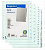 Разделитель пластиковый А4 цифровой 1-20 серый Оffice Point, 3802000-10
