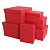 Коробка подарочная прямоугольная  21x17x11см красная Д10103П.219.3 
