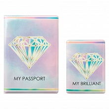 Обложка для паспорта и пластиковой карты Кристалл набор Феникс-Презент, 82784