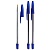 Ручка шариковая 1мм синий стержень прозрачный корпус СТАММ 111 РС01