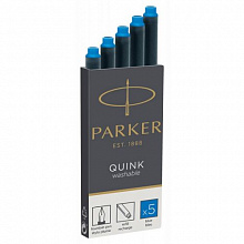 Капсулы для перьевых ручек синие набор 5шт. PARKER (цена за шт.)  1950383