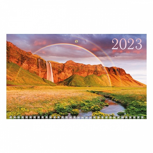 Календарь  2023 год квартальный Великолепие природы Hatber, 3Кв3гр3_27063 