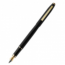 Ручка перьевая LUXOR Sterling синий 1мм черный/золото корпус 8211