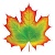 Украшение на скотче Кленовый лист красно-зеленый Мир поздравлений 079.285      