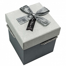 Коробка подарочная куб  11,5х11,5х11,5см с бантом OMG 720521/48