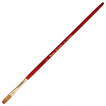 Кисть синтетика плоская № 6 удлиненная ручка Pinax Oro Rosso 755006