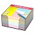 Блок для записи  9х9х5см цветной, пластиковый бокс Erich Krause 5141
