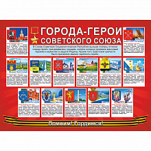 Плакат Города-Герои Советского Союза Мир Поздравлений 070.593