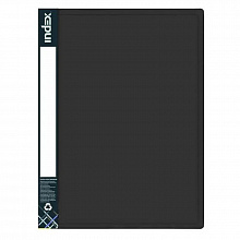 Папка с 20 вкладышами А4 INDEX Metallic черная IDB20/10/BK