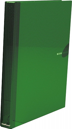 Папка на 4 кольца А4 картон и ламинированная бумага 35мм зеленый Erich Krause Work Inside 19874
