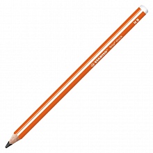 Карандаш чернографитный HB без ластика трехгранный корпус оранжевый STABILO TRIO 369/03-HB