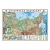 Карта России Физическая 101х69см масштаб 1:8,2м в тубусе ламинированная ГЕОДОМ, 4607177458038