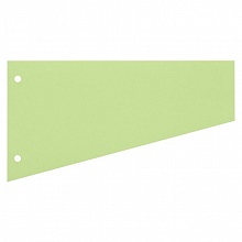 Разделитель картонный 23х12х6см 100л трапеция зеленые с перфорацией Бланкиздат, 216165