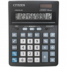 Калькулятор настольный 12 разрядов CITIZEN CDB1201-BK Businessline полноразмерный