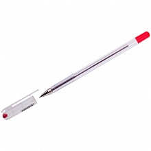 Ручка шариковая 0,5мм красный стержень масляная основа MunHwa Option OP-03
