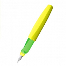 Ручка перьевая PELIKAN Office Twist P457 Yellow Neon M синий 1мм желтый корпус 807272