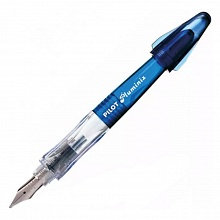 Ручка перьевая 1мм синие чернила синий корпус PILOT Pluminix Medium M, FCD-PXS (L)