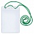 Бейдж на шнурке  79х123мм вертикальный 250мкм зеленый упаковка 10шт (цена за шт) ДПС, 1427.В-108