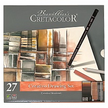 Набор для рисования художественный 27 предметов в металлическом пенале Creativo CretacoloR, CC400 31