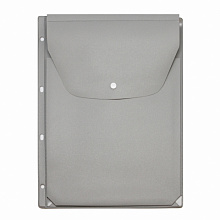 Папка-конверт с кнопкой А4 с перфорацией металлик с расширением ДПС, 2308-114