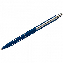 Ручка шариковая автоматическая LUXOR Window синий 1мм синий/хром корпус 1642