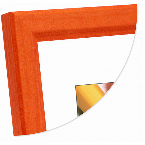 Фоторамка  деревянная 21х30см Оранжевая со стеклом Светосила Радуга, 5-34299