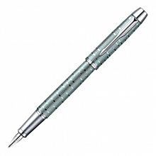 Ручка перьевая 0,8мм синие чернила PARKER IM Premium Vacumatic Emerald Pearl F 1906731