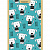 Блокнот А6  40л Проф-Пресс Орнамент из животных ассорти Б40-6963