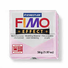 Пластика запекаемая  57г розовый кварц Staedtler Fimo Effect, 8020-206