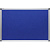 Доска пробковая  60х90см ткань синяя алюминиевая рама Папирус NF1016090
