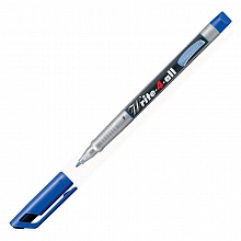 Маркер - ручка 0,7мм синяя по любой поверхности STABILO Write-4-All 156/41