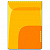 Папка-угол  85х120мм 2 отделения Желтый+Оранжевый липкий слой ФЕНИКС 46731