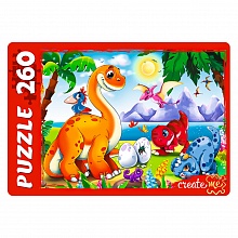 Пазлы   260 элементов Динозавры №8 Рыжий кот, ПУ260-0622