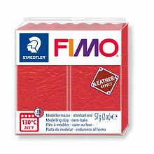Пластика запекаемая  57г арбуз Staedtler Fimo Leather-Effect, 8010-249