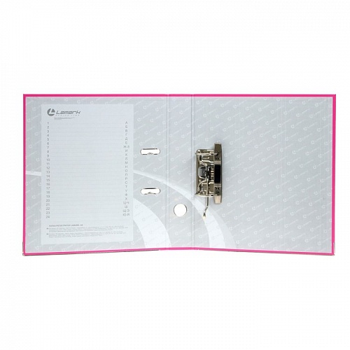 Регистратор  5см розовый несъемный механизм LAMARK, AF0601-PN1