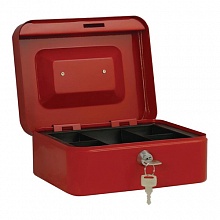 Ящик для денег 200х160х90мм красный Onix, МВ-2