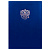 Папка адресная Герб России А4 бумвинил синий Канцбург 15А007