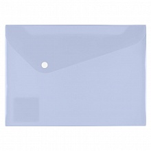 Папка-конверт с кнопкой А5 прозрачная васильковая Expert Complete Pastel EC21017218