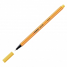 Ручка капиллярная 0,4мм желтые чернила STABILO POINT 88, 88/44